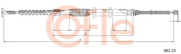 Cable Pull, parking brake (92.461.15)