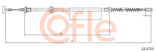Cable Pull, parking brake (12.3723)
