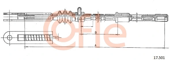 Cable Pull, parking brake (17.501)