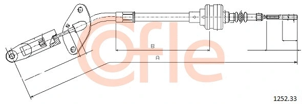 Cable Pull, clutch control (1252.33)