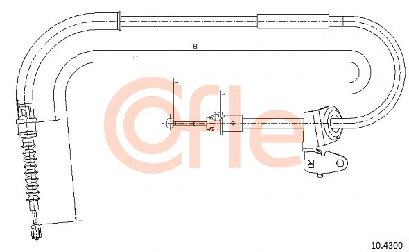 Cable Pull, parking brake (10.4300)