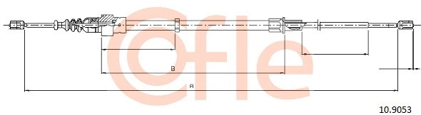Cable Pull, parking brake (10.9053)