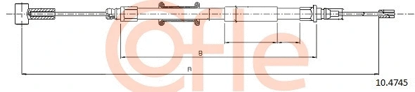 Cable Pull, parking brake (10.4745)