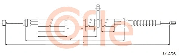 Cable Pull, parking brake (17.2750)