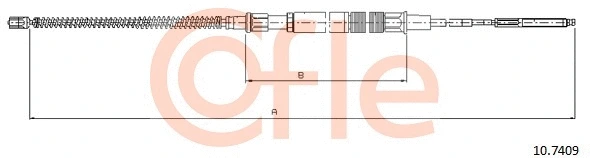 Cable Pull, parking brake (10.7409)