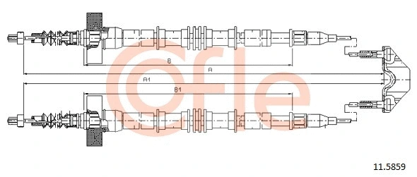 Cable Pull, parking brake (11.5859)