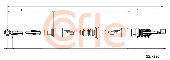 Cable Pull, manual transmission (12.7280)