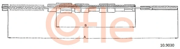 Cable Pull, parking brake (10.9030)