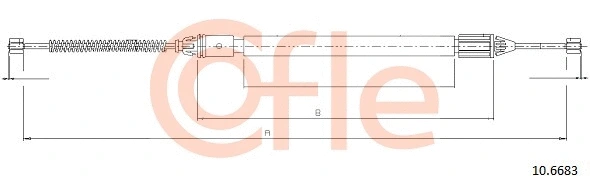 Cable Pull, parking brake (10.6683)