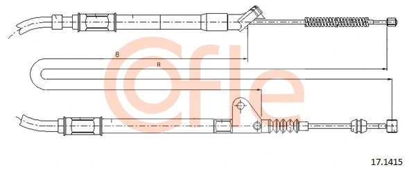 Cable Pull, parking brake (17.1415)