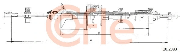 Cable Pull, clutch control (10.2983)