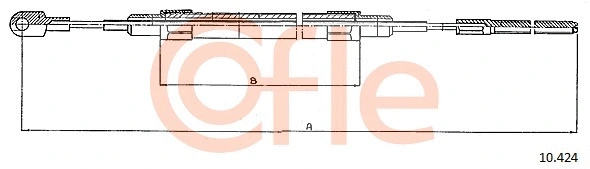 Cable Pull, parking brake (10.424)