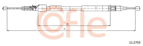 Cable Pull, parking brake (11.5759)