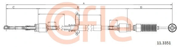Cable Pull, manual transmission (11.3351)