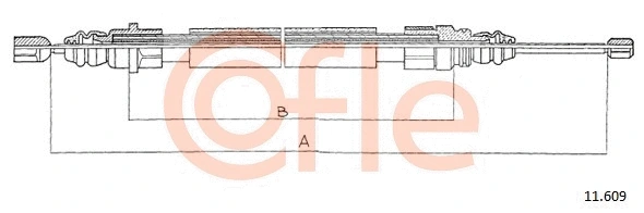 Cable Pull, parking brake (11.609)