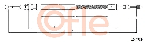 Cable Pull, parking brake (10.4739)