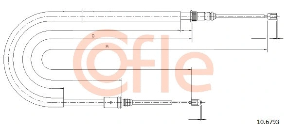 Cable Pull, parking brake (10.6793)