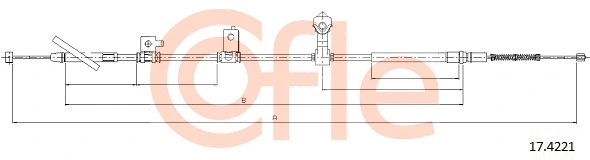 Cable Pull, parking brake (17.4221)