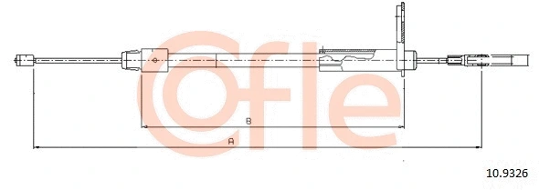 Cable Pull, parking brake (92.10.9326)
