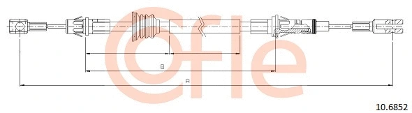 Cable Pull, parking brake (10.6852)