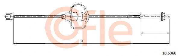 Cable Pull, parking brake (10.5360)