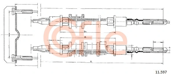 Cable Pull, parking brake (11.597)