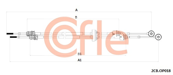 Cable Pull, manual transmission (2CB.OP018)