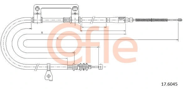 Cable Pull, parking brake (17.6045)
