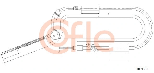 Cable Pull, parking brake (10.9335)