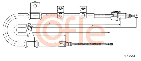 Cable Pull, parking brake (17.2561)