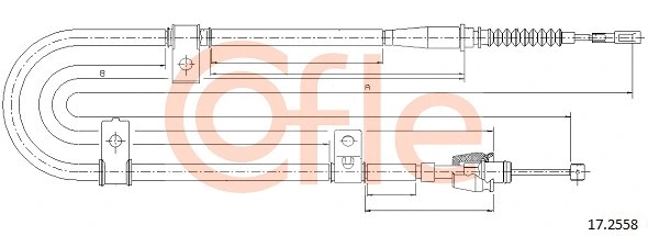Cable Pull, parking brake (17.2558)