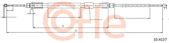 Cable Pull, parking brake (10.4157)