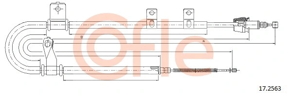 Cable Pull, parking brake (17.2563)