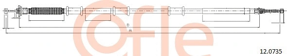 Cable Pull, parking brake (12.0735)