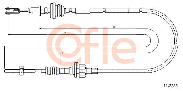 Cable Pull, clutch control (11.2255)