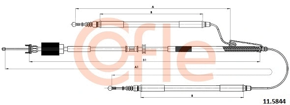 Cable Pull, parking brake (92.11.5844)
