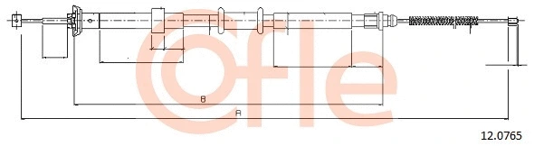 Cable Pull, parking brake (12.0765)