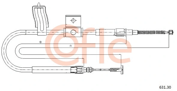 Cable Pull, parking brake (631.30)