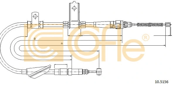 Cable Pull, parking brake (10.5156)