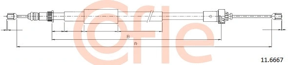 Cable Pull, parking brake (11.6667)