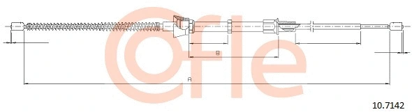 Cable Pull, parking brake (10.7142)