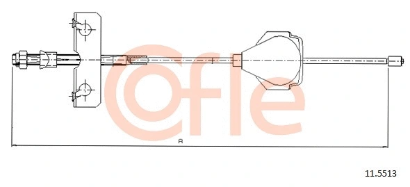 Cable Pull, parking brake (11.5513)
