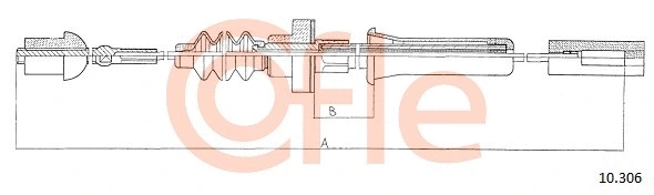 Cable Pull, clutch control (10.306)