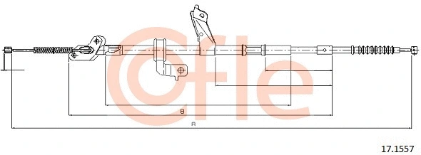 Cable Pull, parking brake (17.1557)