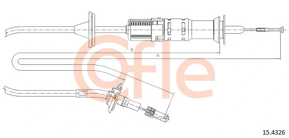 Cable Pull, clutch control (15.4326)