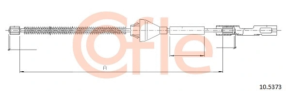 Cable Pull, parking brake (10.5373)