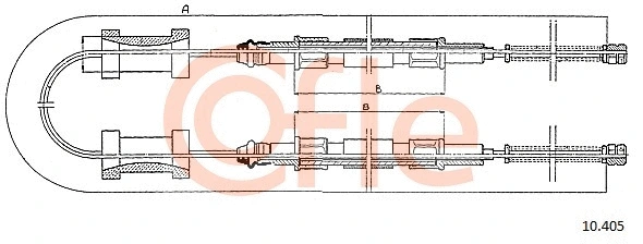 Cable Pull, parking brake (10.405)