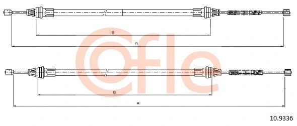 Cable Pull, parking brake (10.9336)