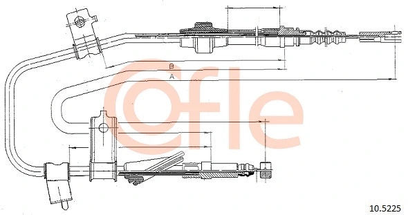 Cable Pull, parking brake (10.5225)