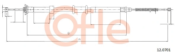 Cable Pull, parking brake (12.0701)
